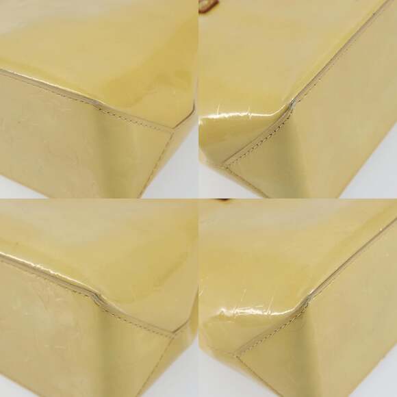 LOUIS VUITTON Monogram Vernis Reade PM Hand Bag Beige M91334 - Picture 10 of 12